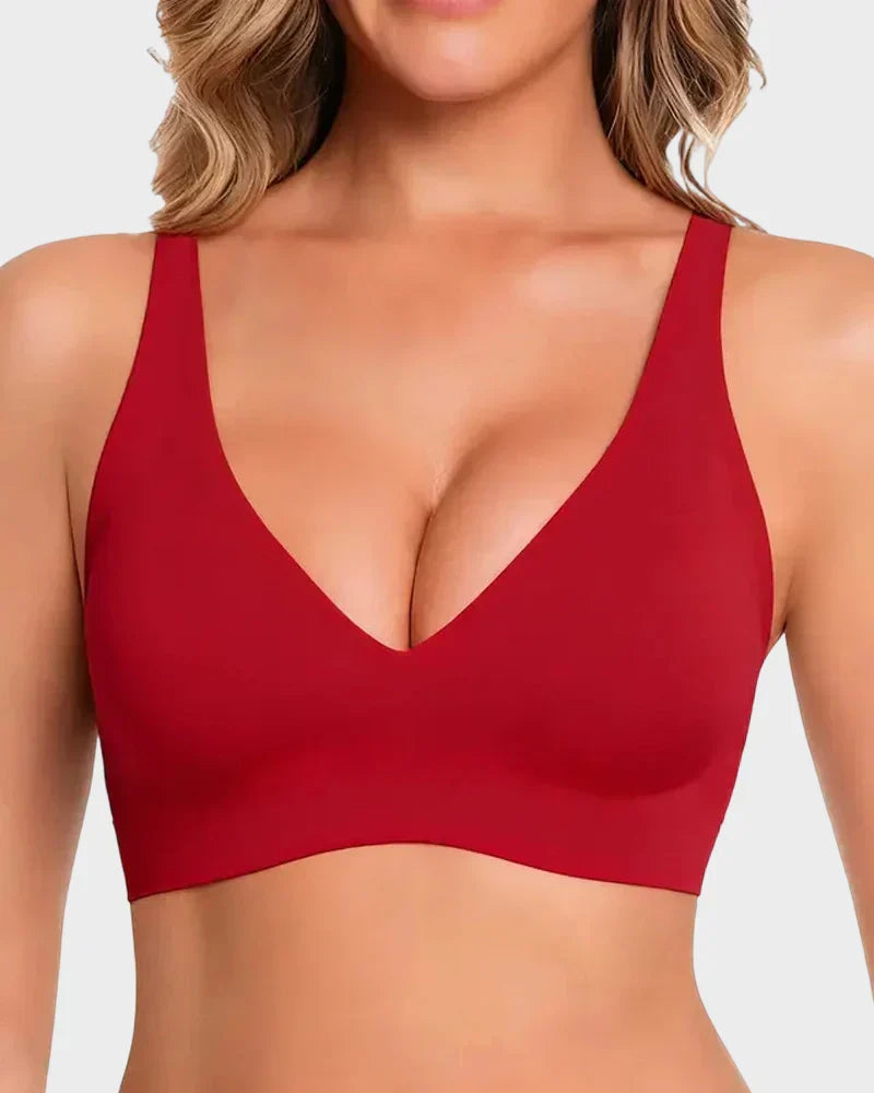 Seamless Deep V Push-Up Bra