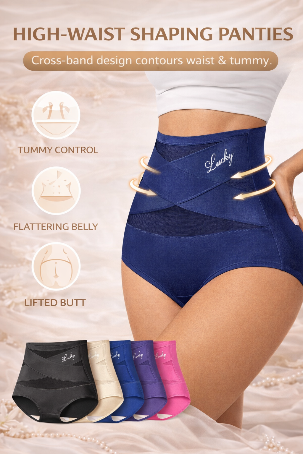 Seamless High-Waist Shaping Panties