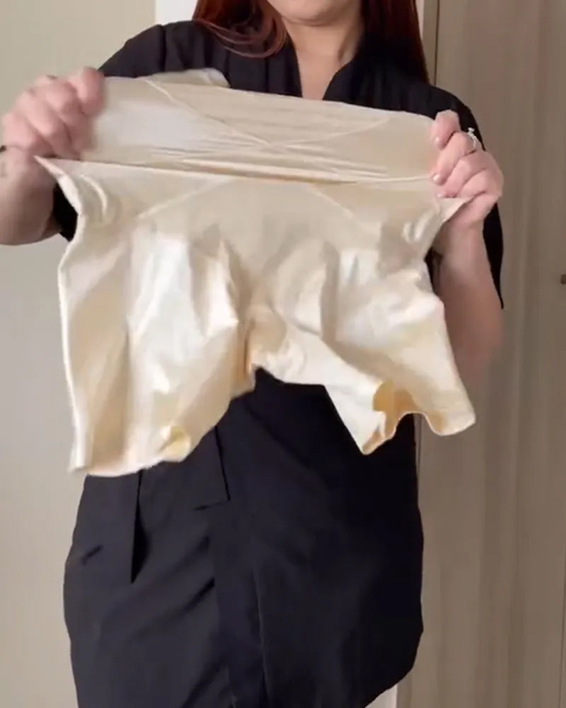 Crossover High-Waist Shaping Shorts
