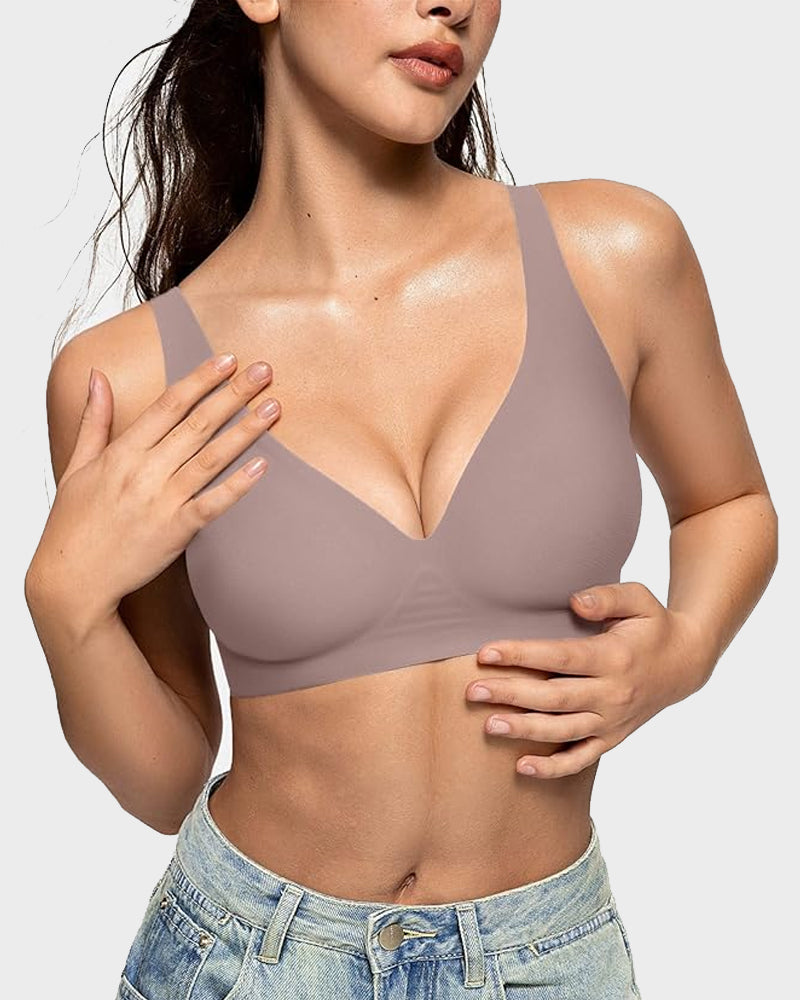 Seamless Deep V Push-Up Bra