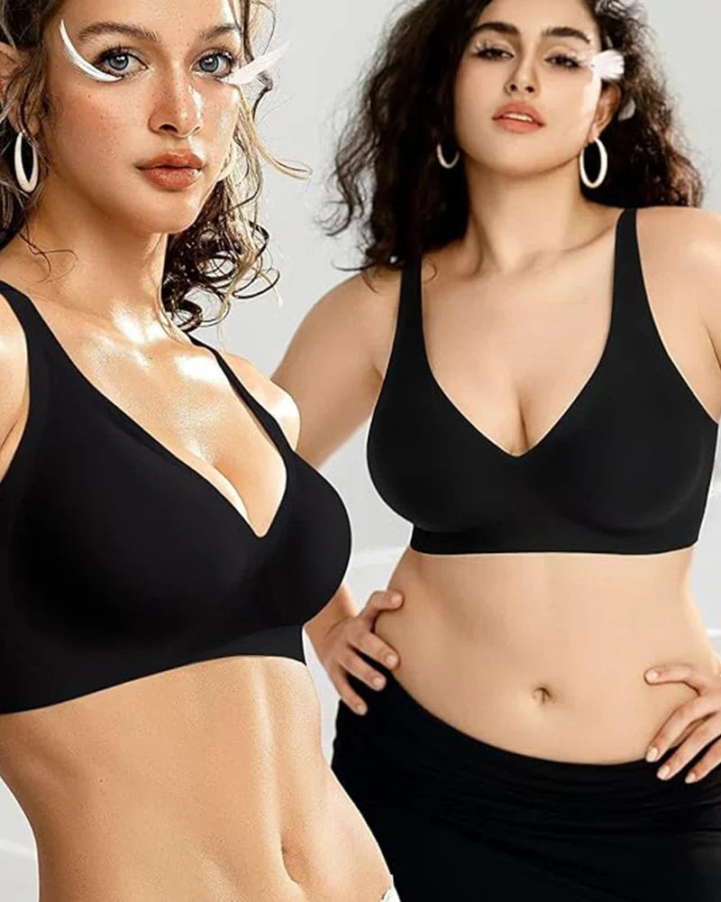 Seamless Deep V Push-Up Bra