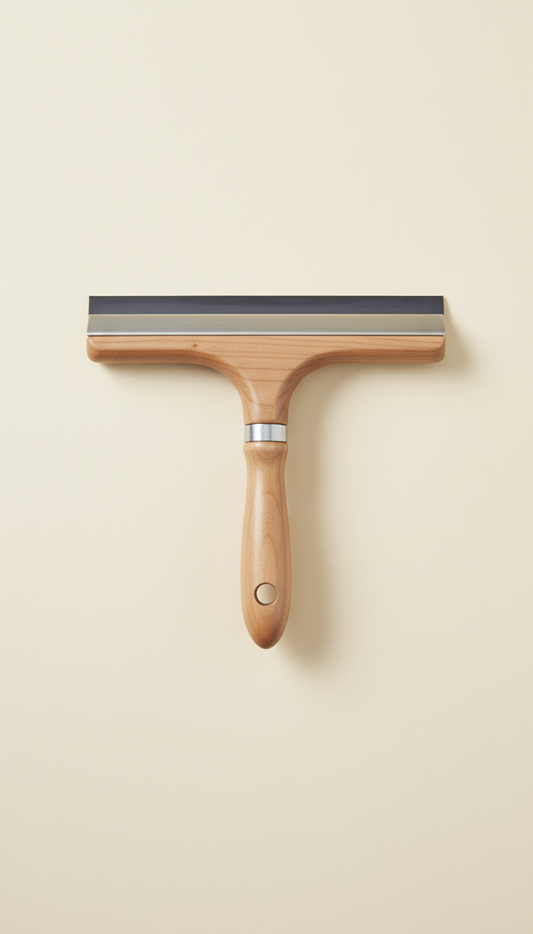 Adjustable Squeegee With Walnut Handle