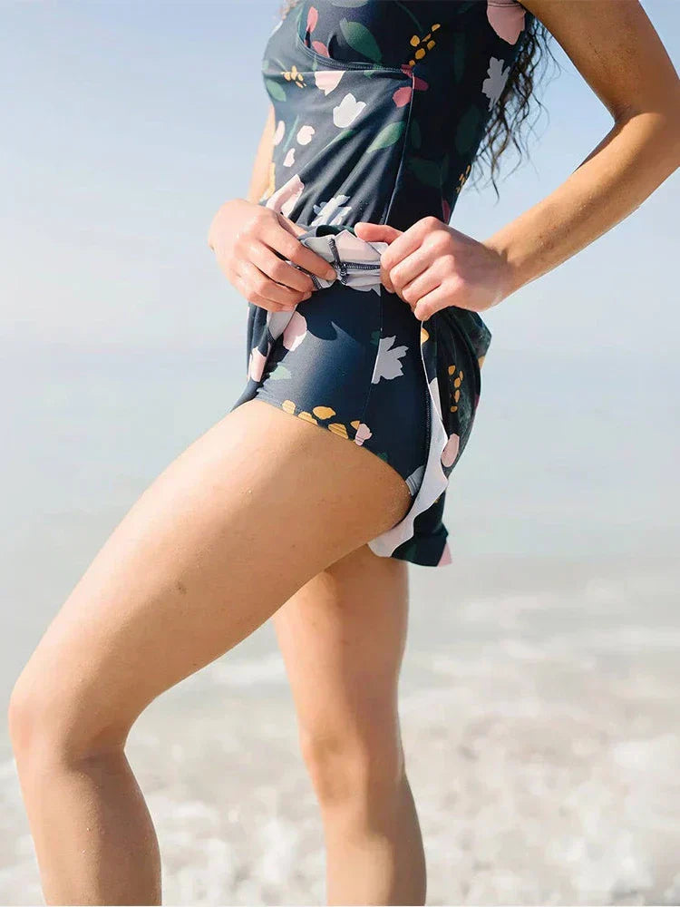 Built-In Bra Swim Romper