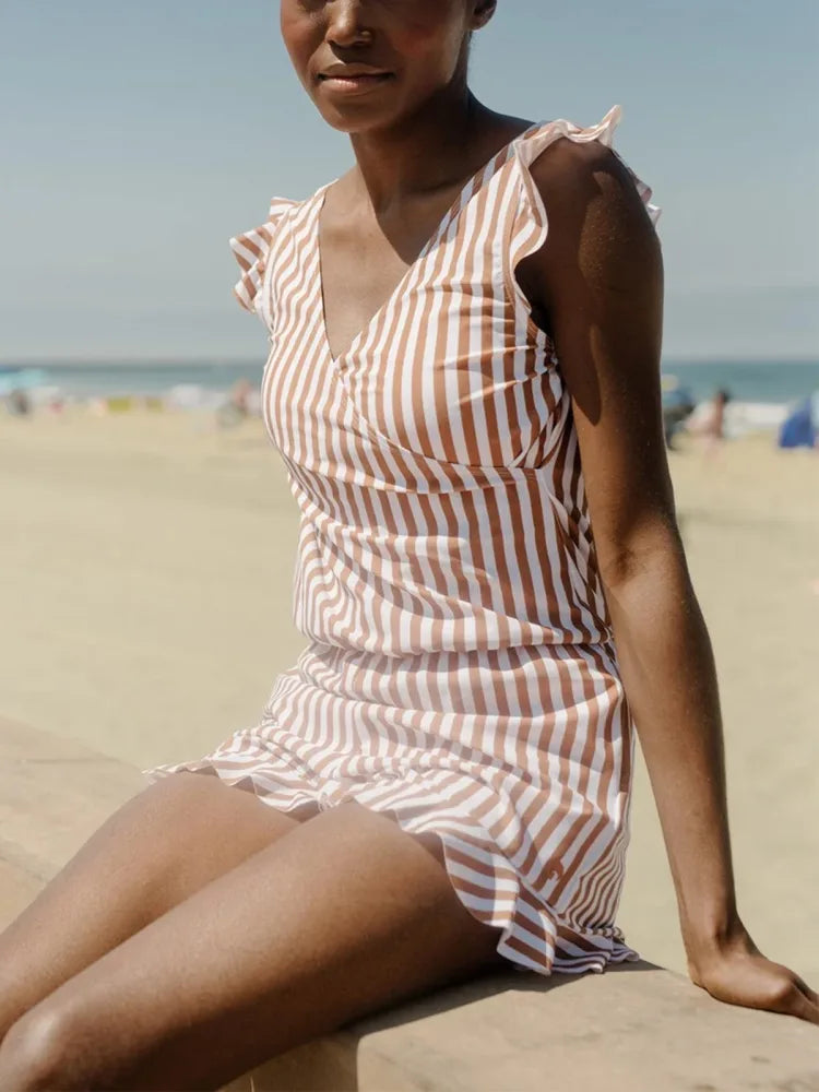 Built-In Bra Swim Romper
