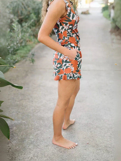 Built-In Bra Swim Romper